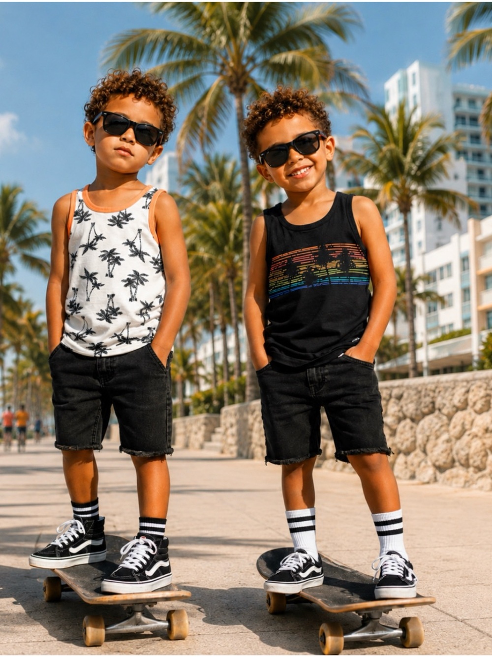 TOMMY BAHAMA BOYS TANKS SIZE 5-6 (SET OF TWO)
